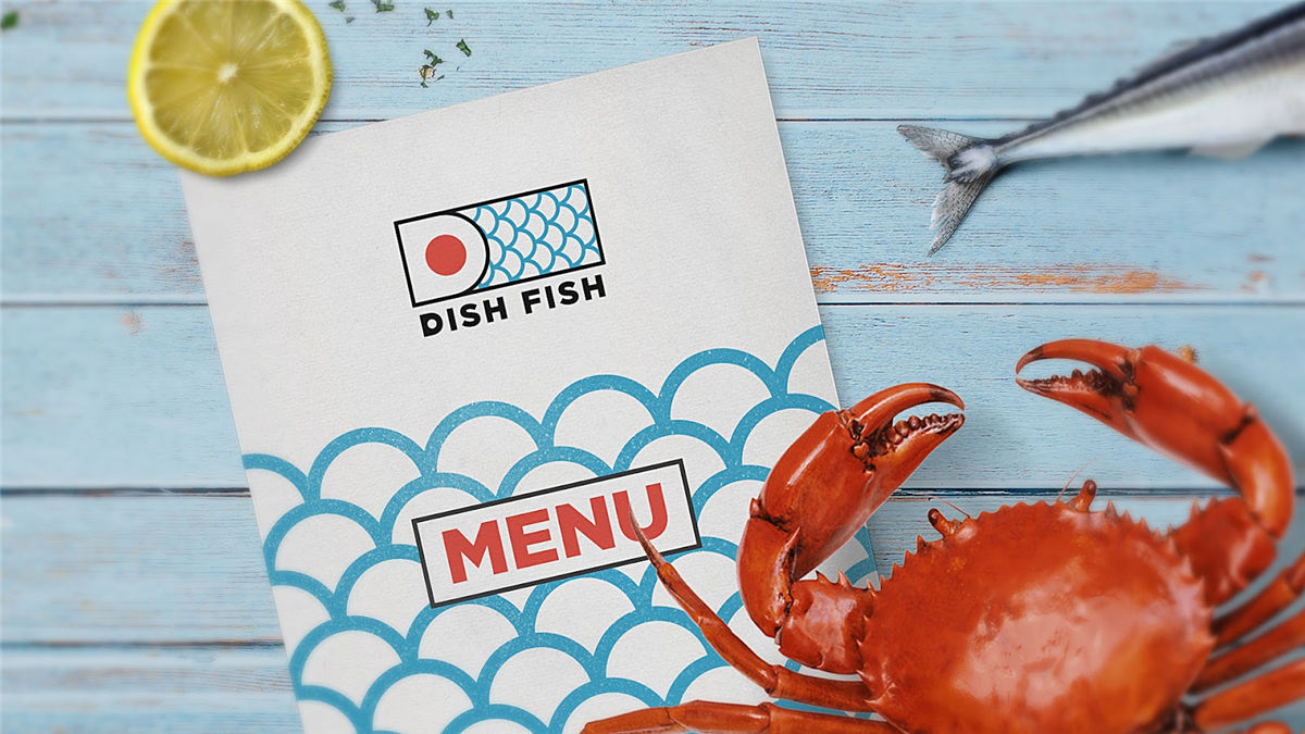 海鲜概念餐厅品牌包装设计(图2) 海鲜概念餐厅品牌包装设计(图2)