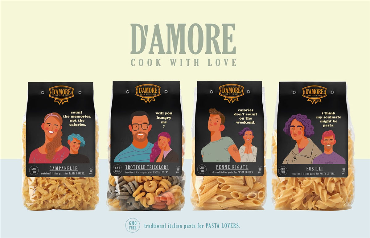 面条包装创意图片插画营造氛围(图6) 面条包装创意图片插画营造氛围(图6)