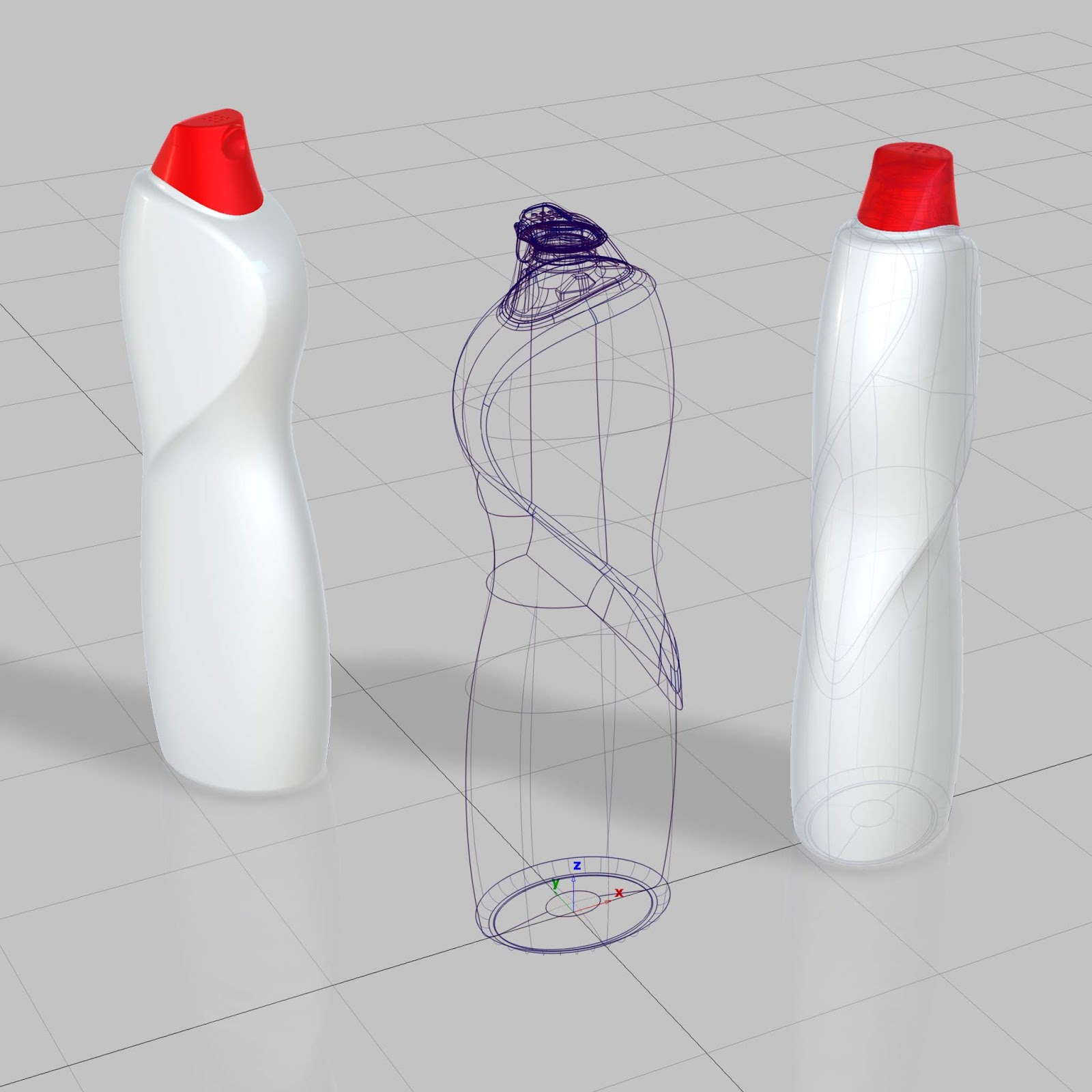 浴室清洁剂包装设计(图3) 浴室清洁剂包装设计(图3)