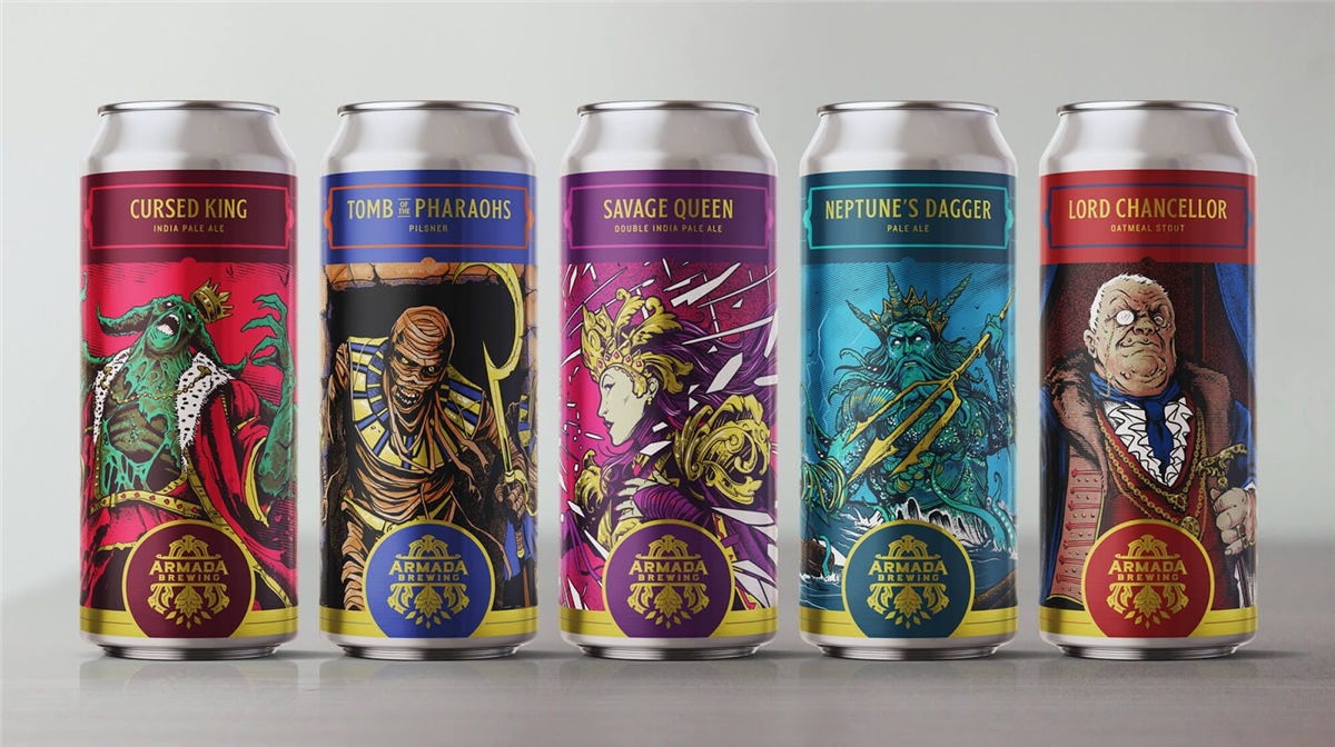 啤酒包装与游戏人物结合(图1) 啤酒包装与游戏人物结合(图1)