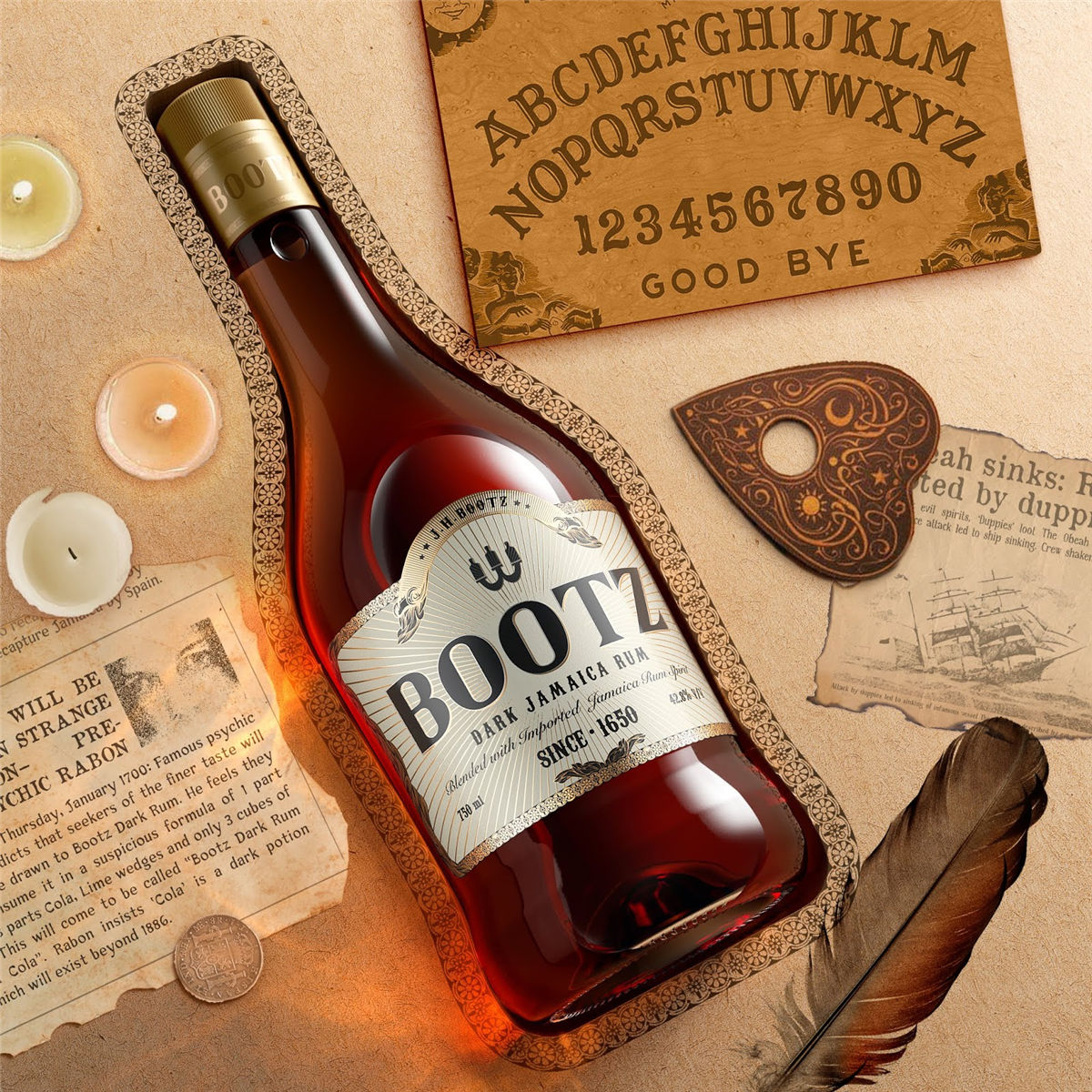 复古风格啤酒包装设计(图1)