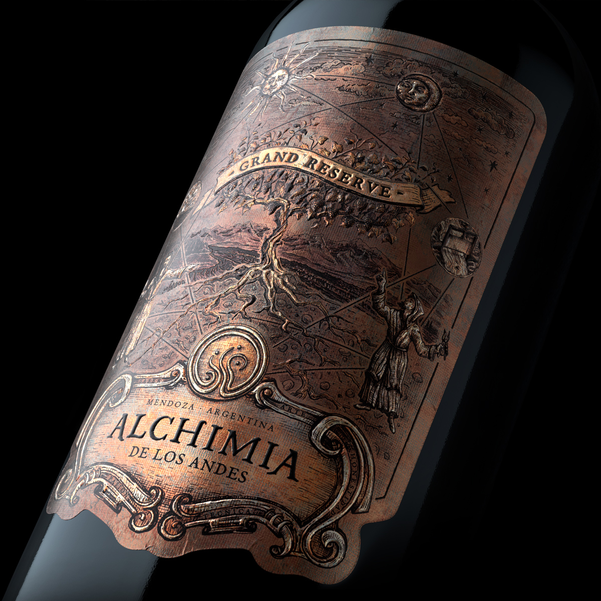 葡萄酒包装设计强烈的年代感(图3)