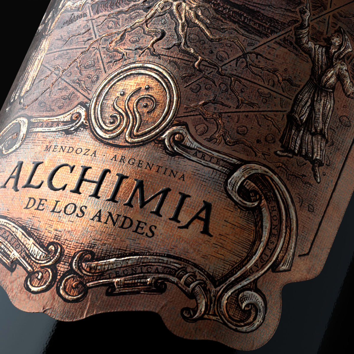 葡萄酒包装设计强烈的年代感(图5)