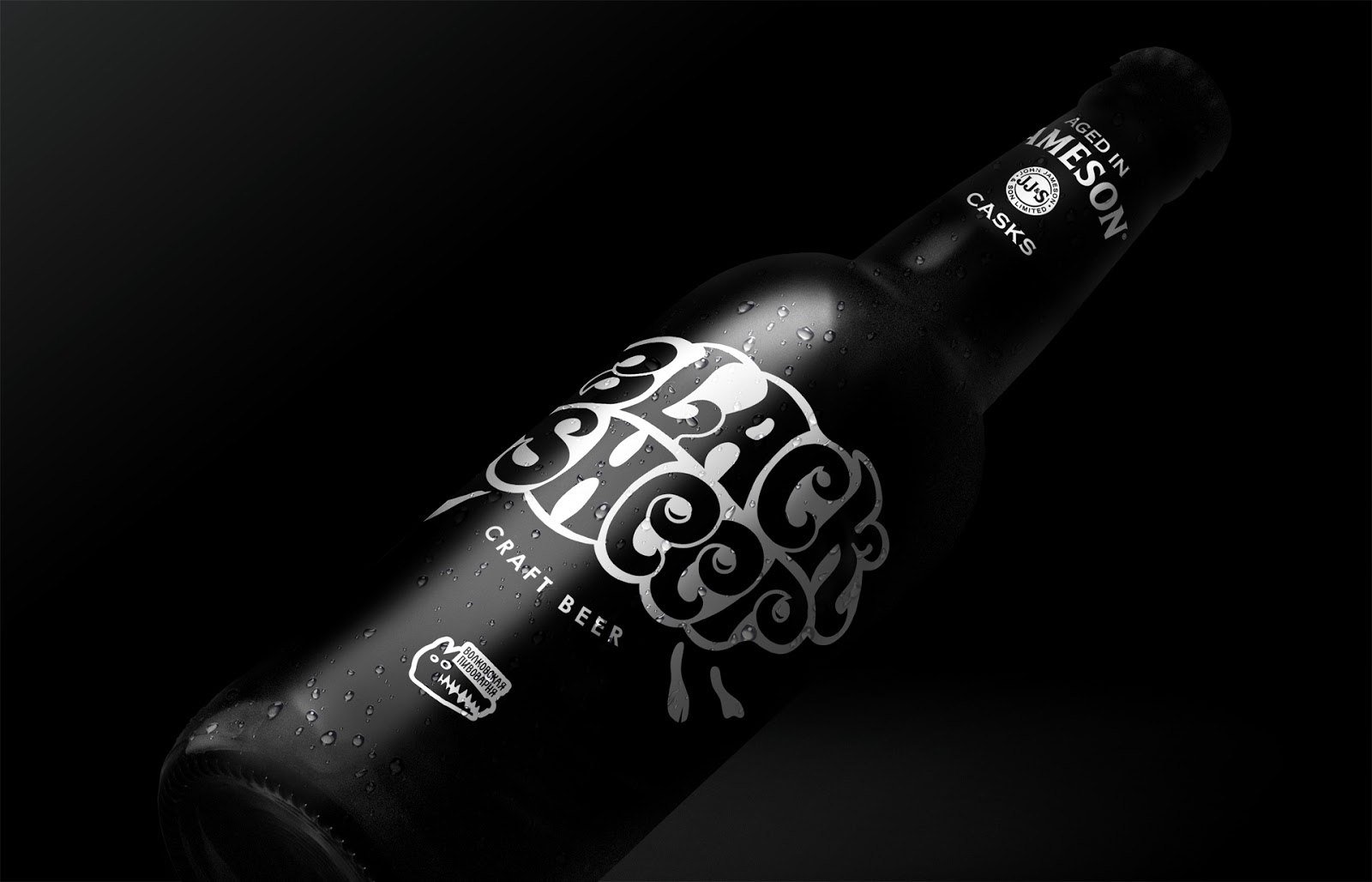 酒包装设计以字母设计为核心(图3)