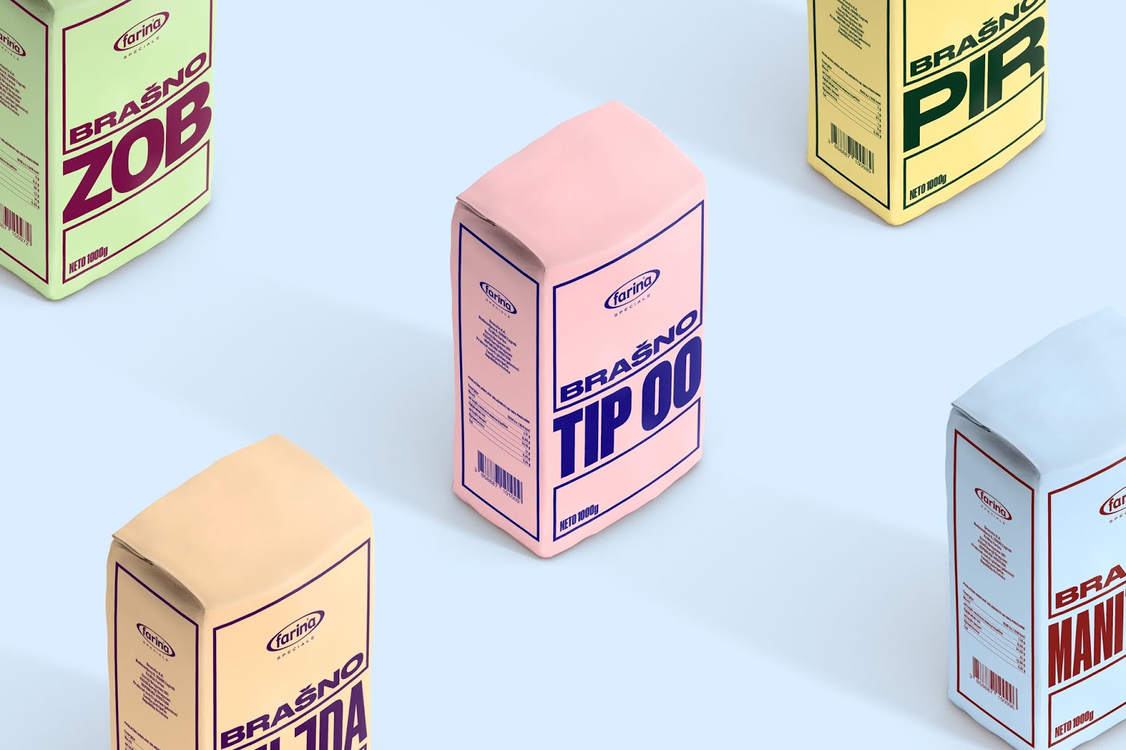 廊坊面粉包装设计纯文字冲击力强(图2)