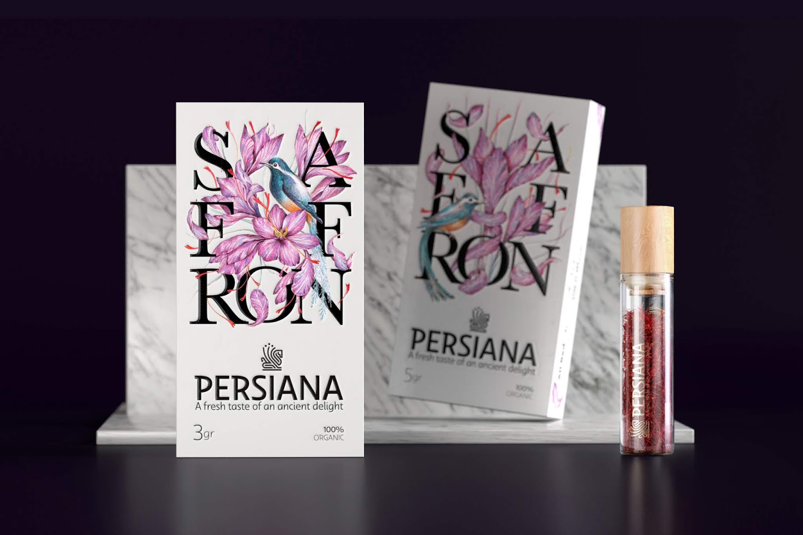 藏红花礼盒包装设计(图2)