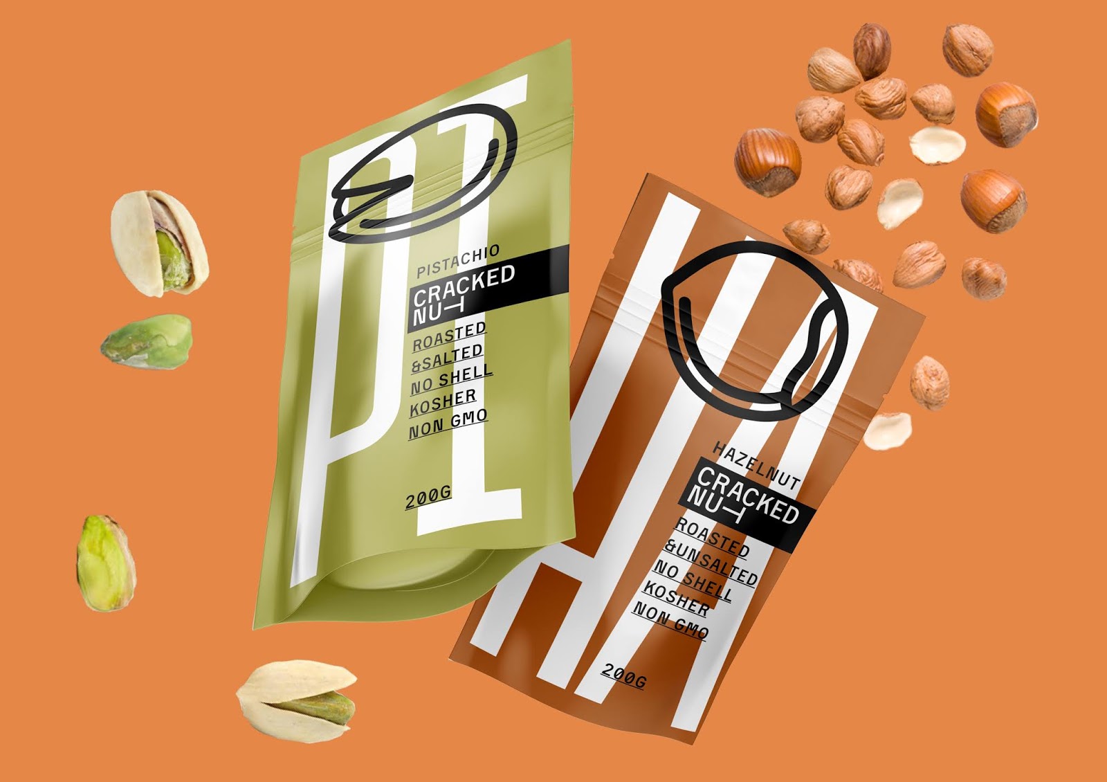 坚果零食包装设计视觉冲击力强(图1)