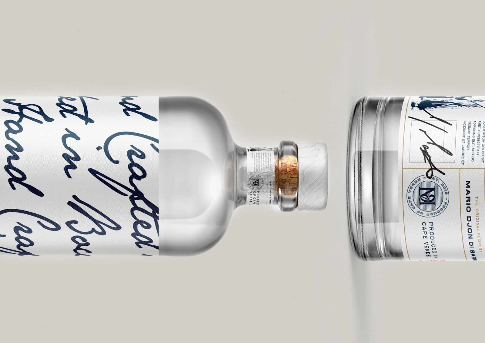 甘蔗酒包装设计简约风格(图1)