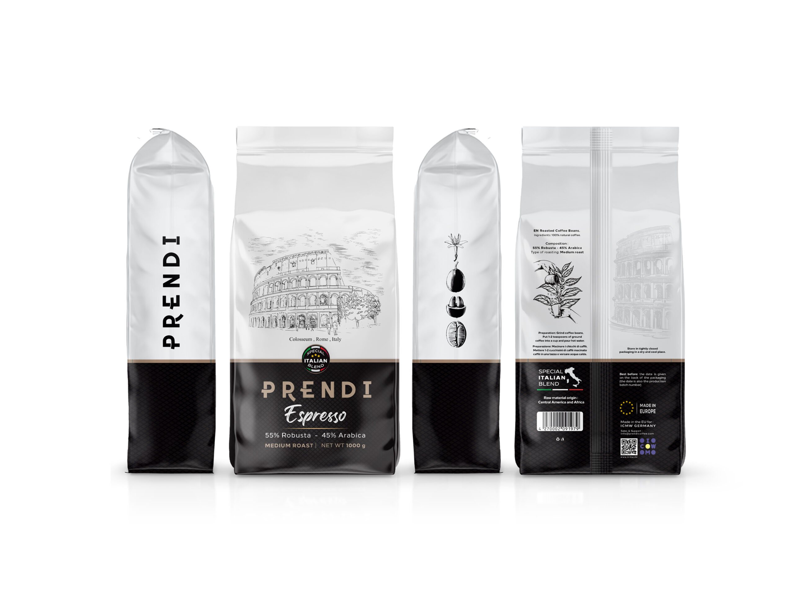意大利咖啡豆包装袋这样设计(图6)