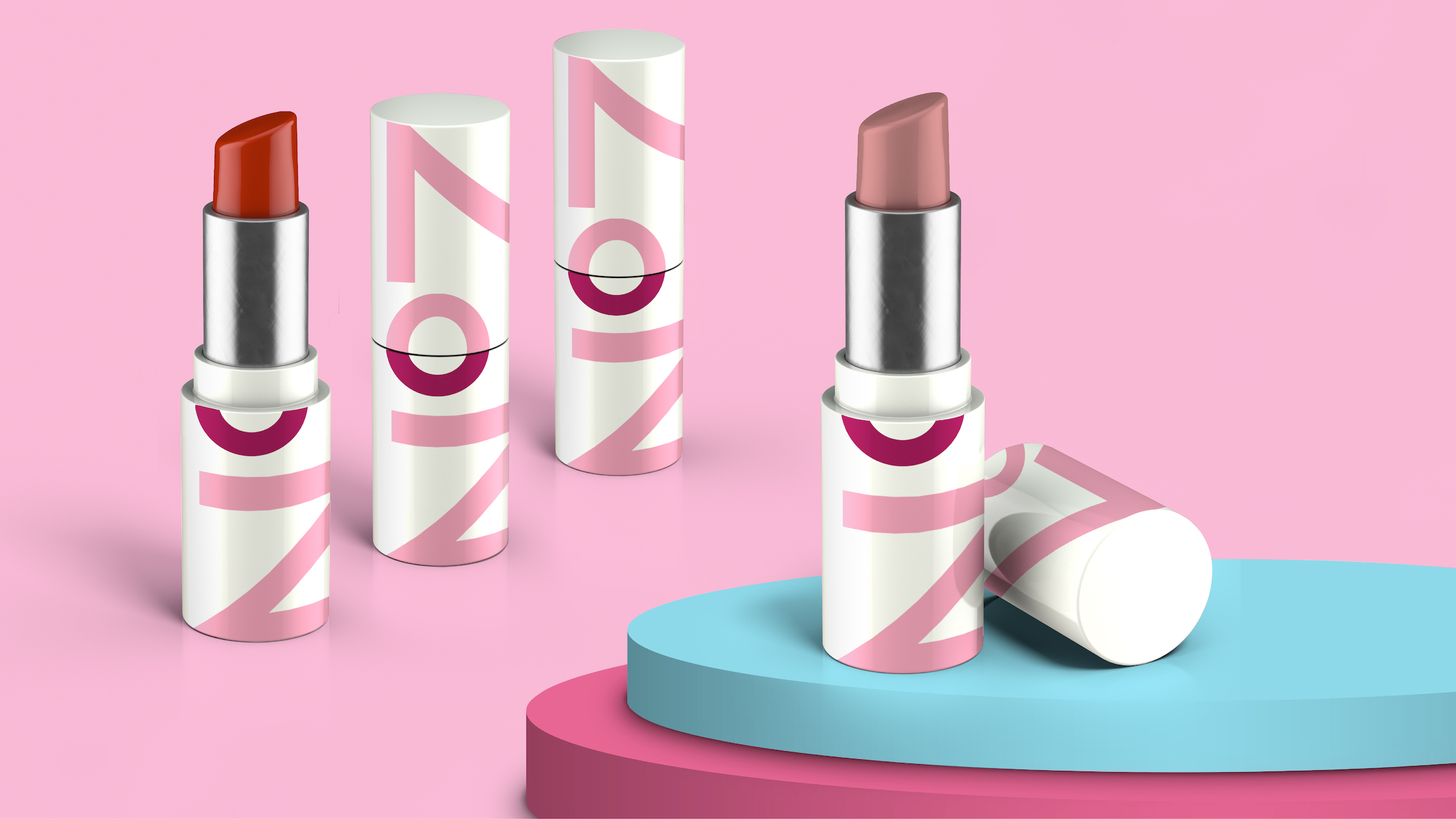 限量版唇膏系列美容产品包装设计(图2)