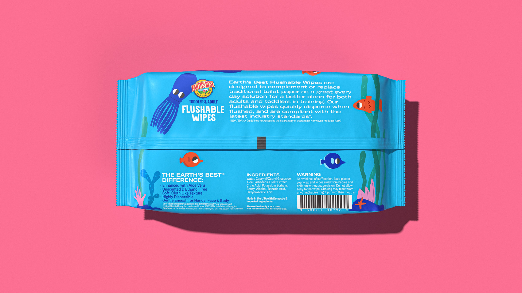 有趣的插画风格婴儿湿巾包装设计这样做(图4)