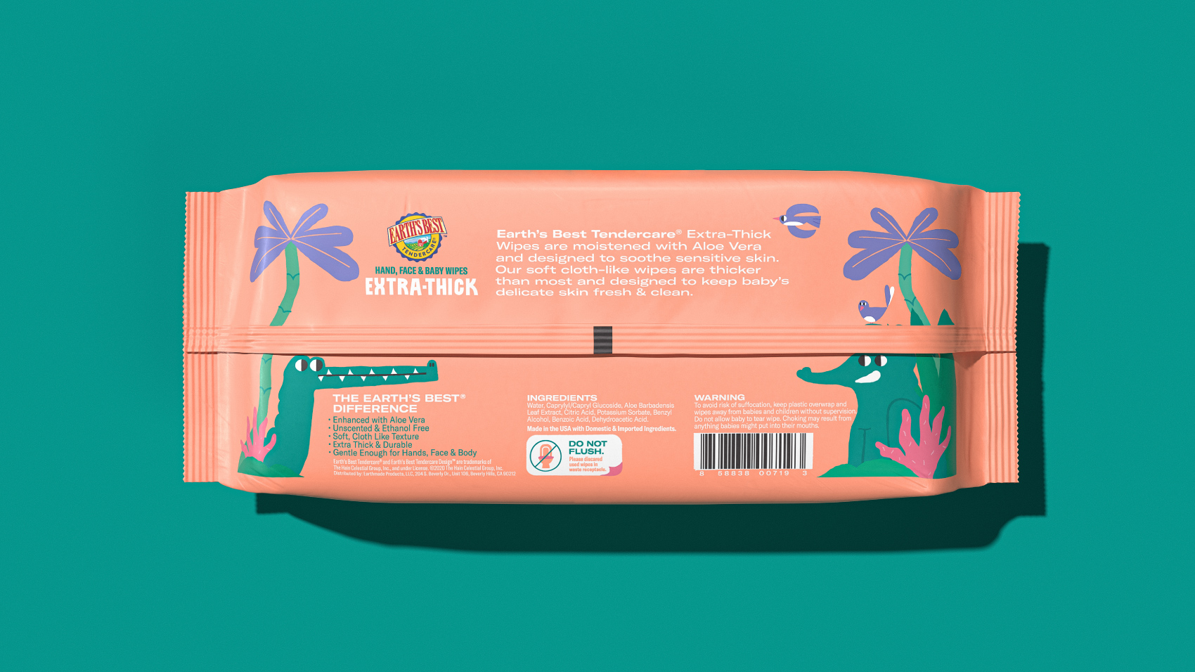 有趣的插画风格婴儿湿巾包装设计这样做(图8)