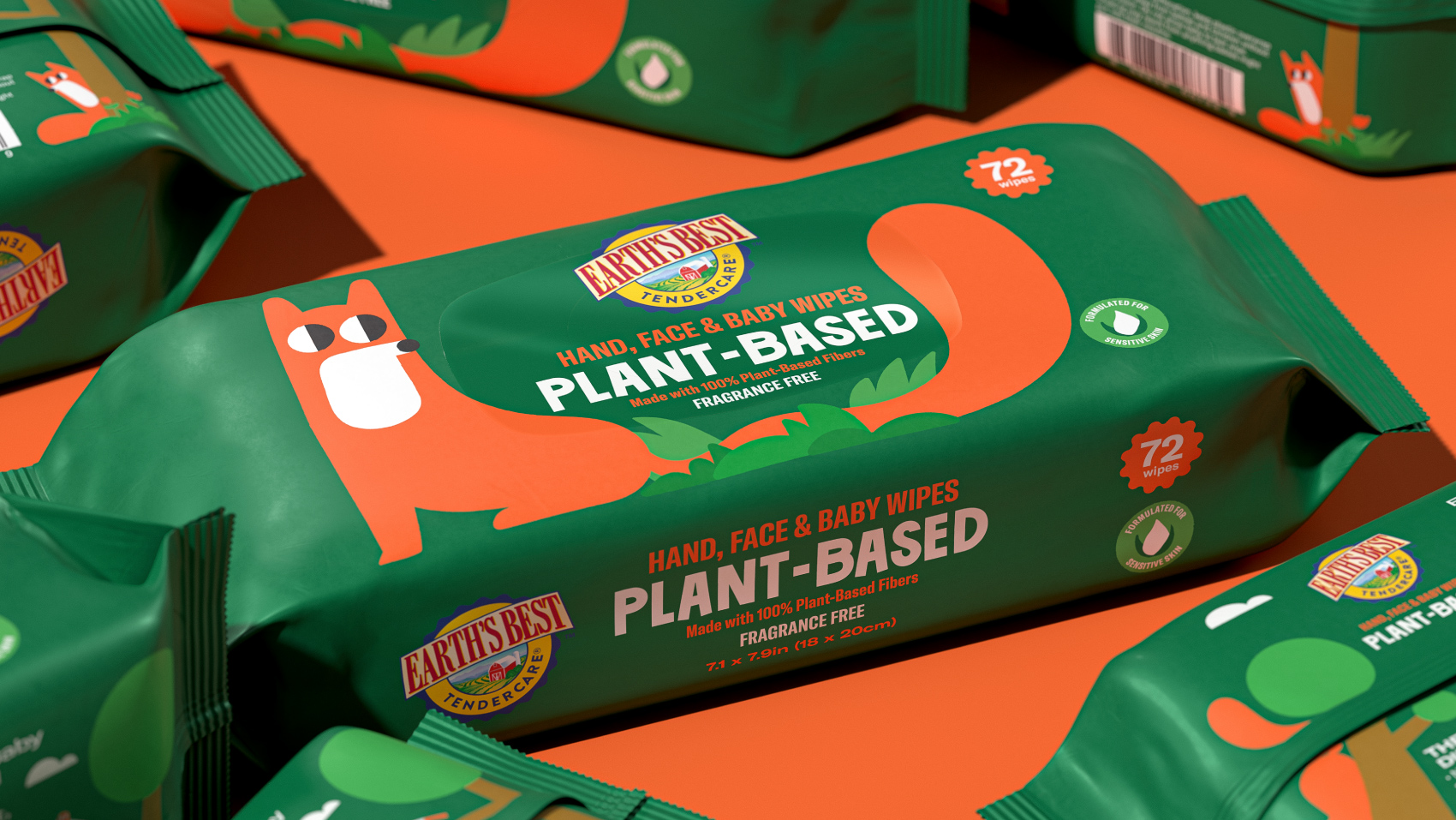 有趣的插画风格婴儿湿巾包装设计这样做(图17)