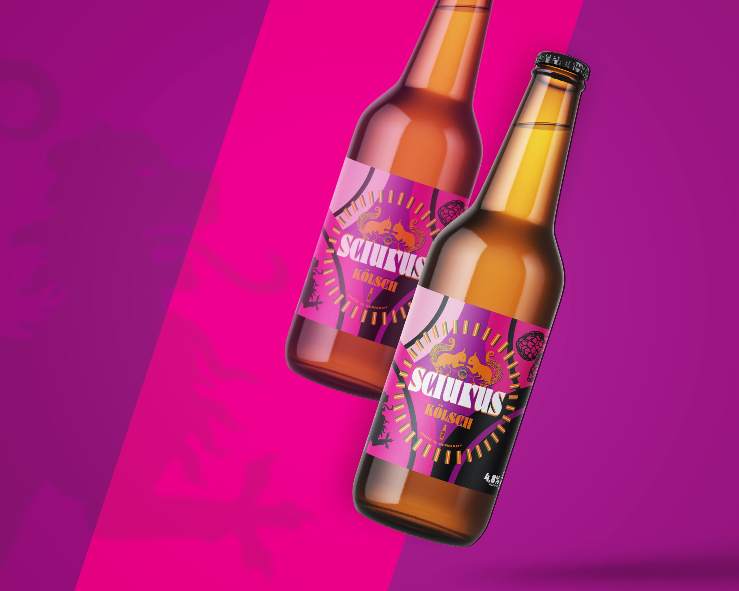 手绘字符和图形的啤酒包装这样设计(图5)