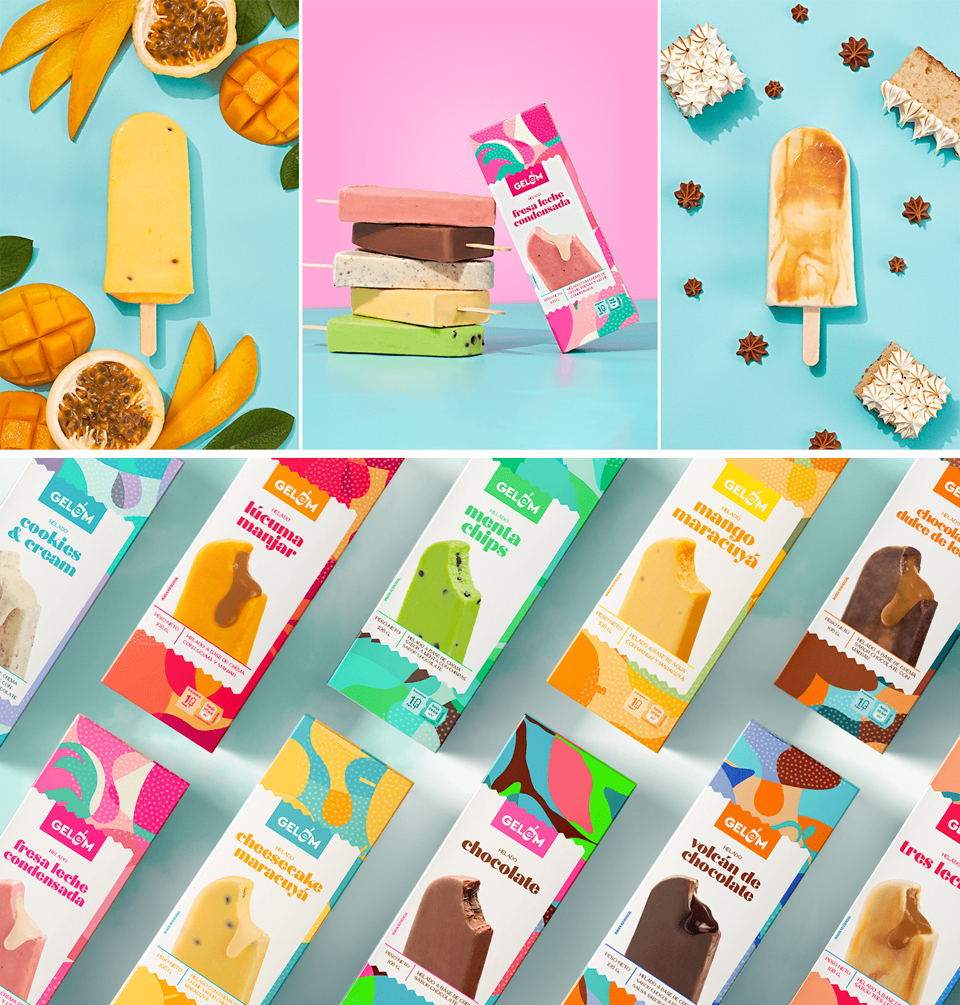 Gelem 秘鲁手工冰淇淋品牌包装设计(图4)