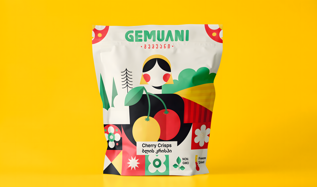 冷冻干果脆片零食包装设计欣赏(图3)