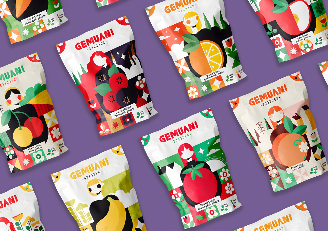 冷冻干果脆片零食包装设计欣赏(图10)