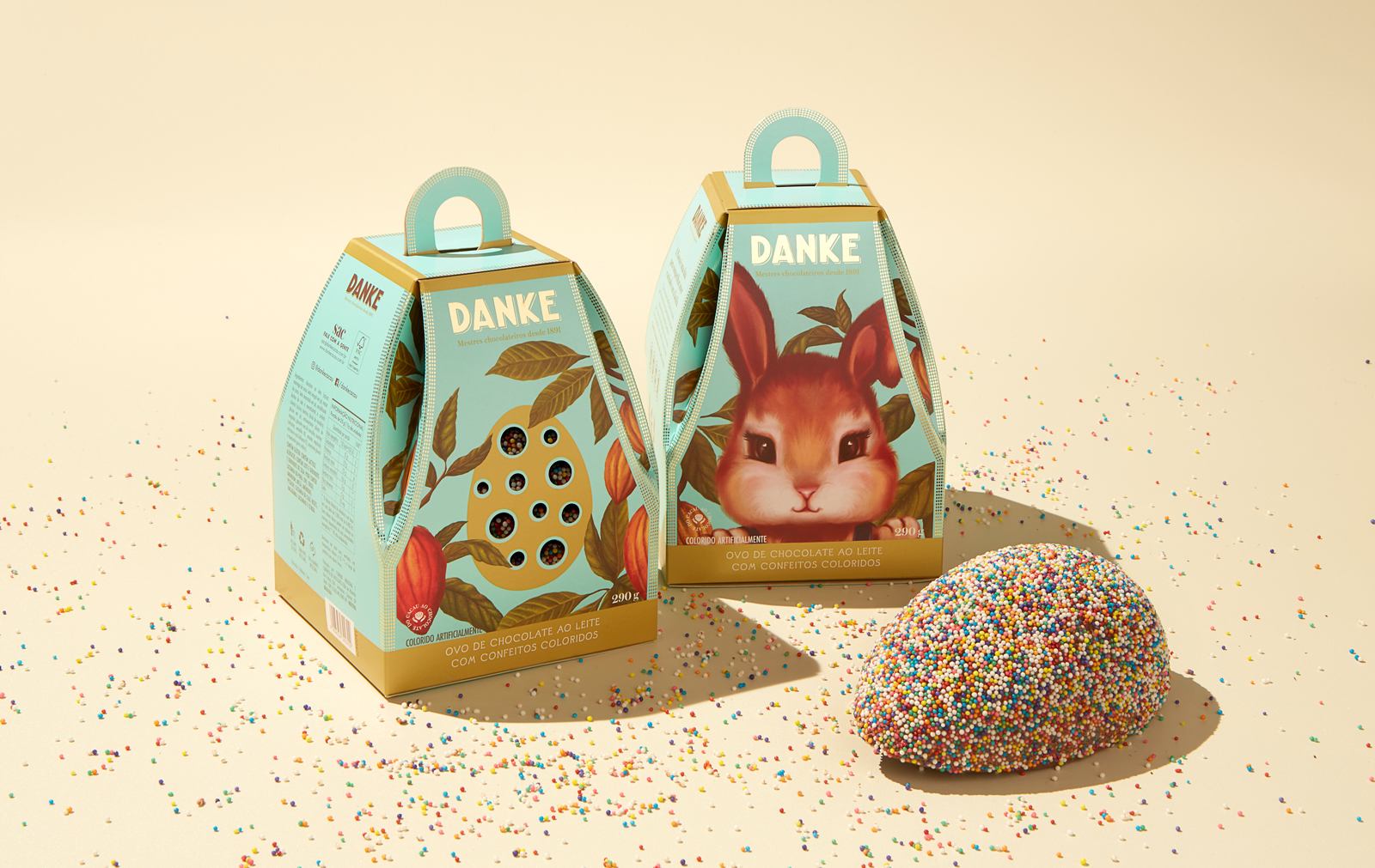 Danke巧克力产品插画风格包装设计欣赏(图3)