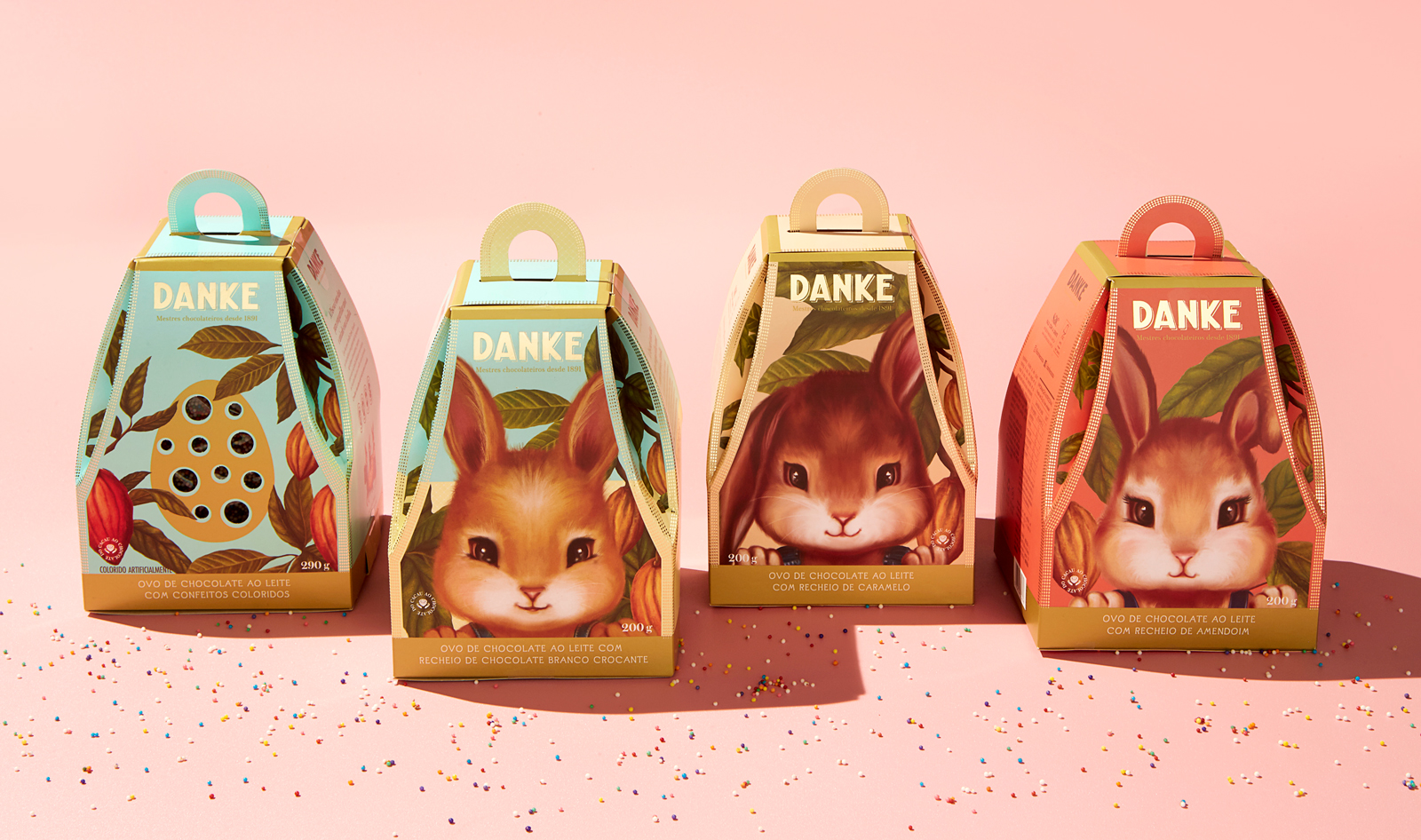 Danke巧克力产品插画风格包装设计欣赏(图7)