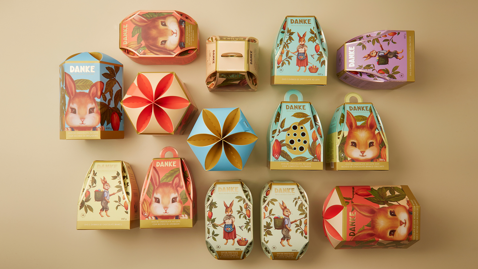 Danke巧克力产品插画风格包装设计欣赏(图1)