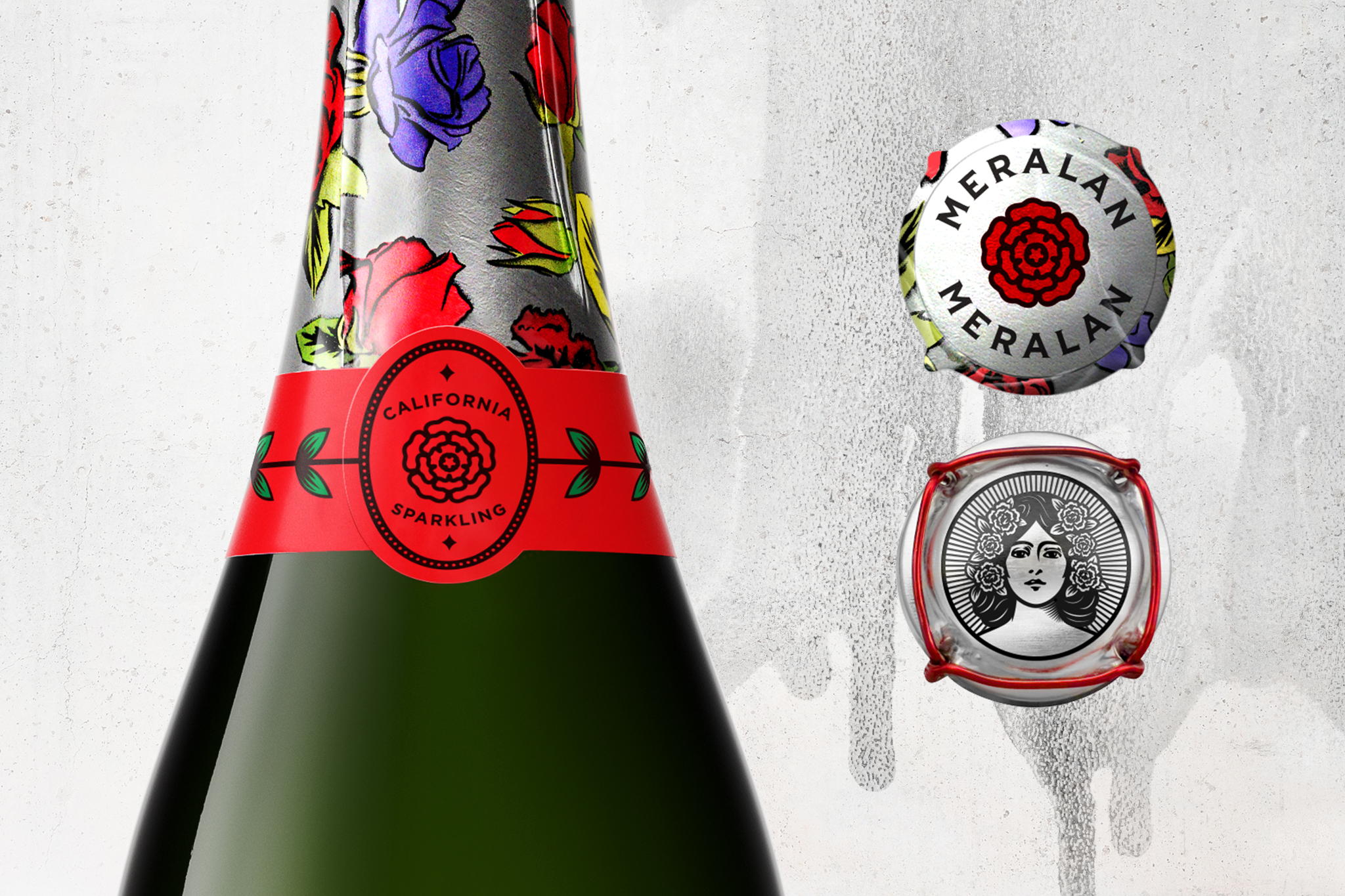 Meralan葡萄酒和香槟包装设计 (图6)