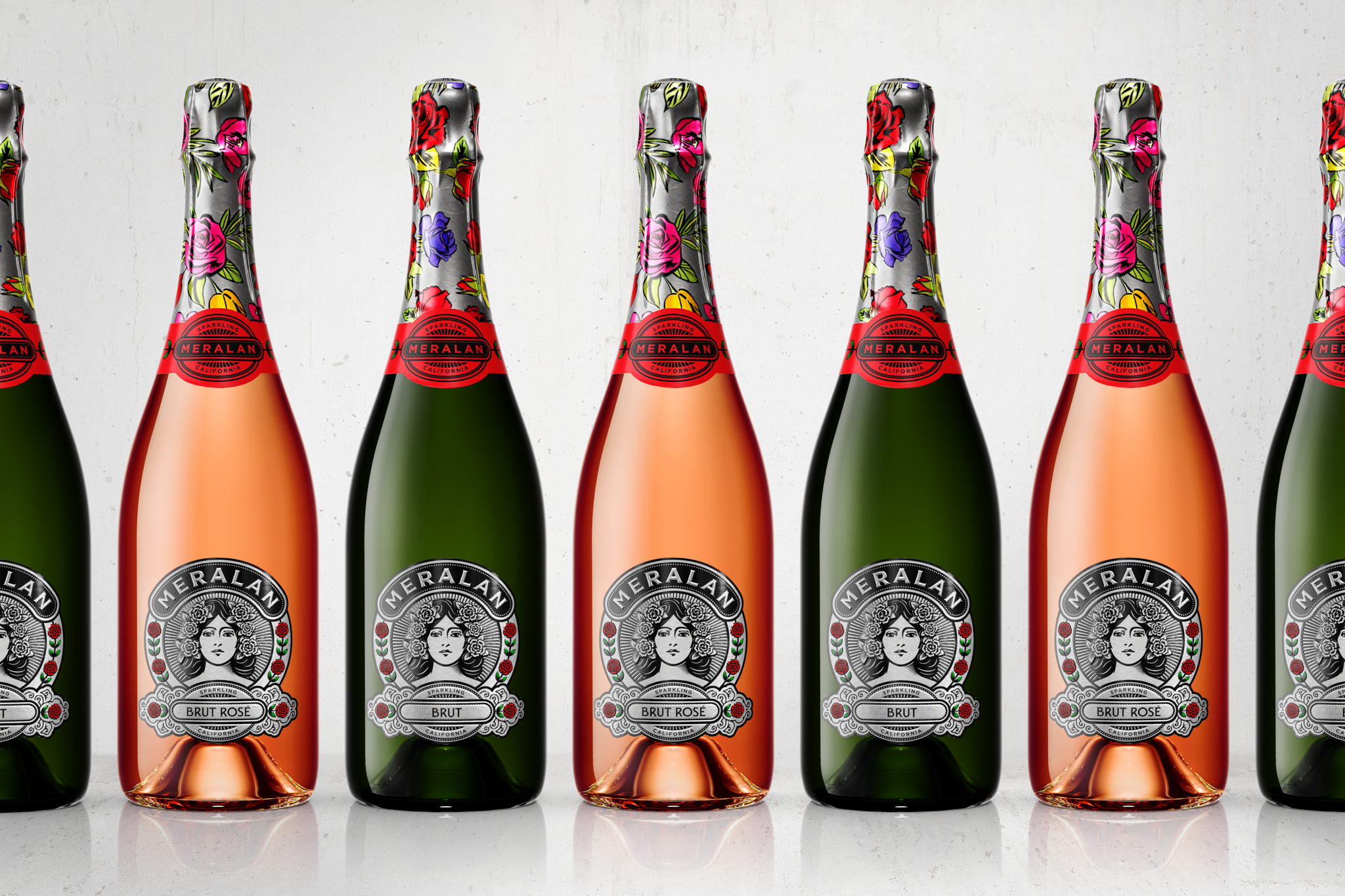 Meralan葡萄酒和香槟包装设计 (图1)