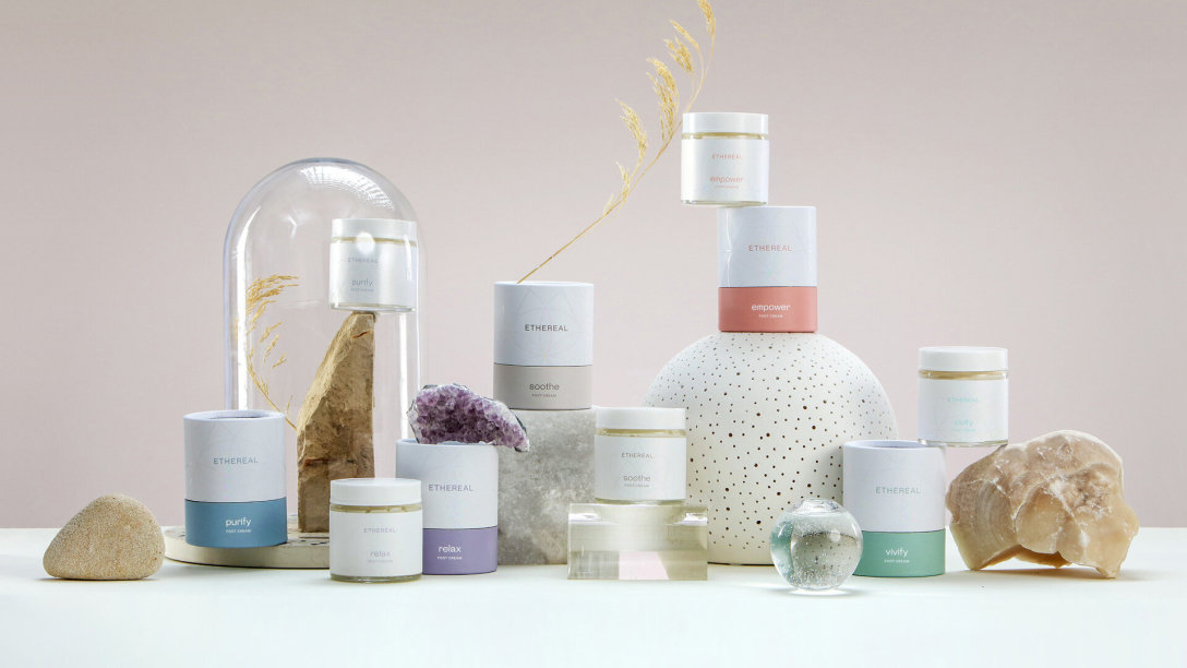 ​Etherealis全新系列的身体护理产品包装设计(图1)