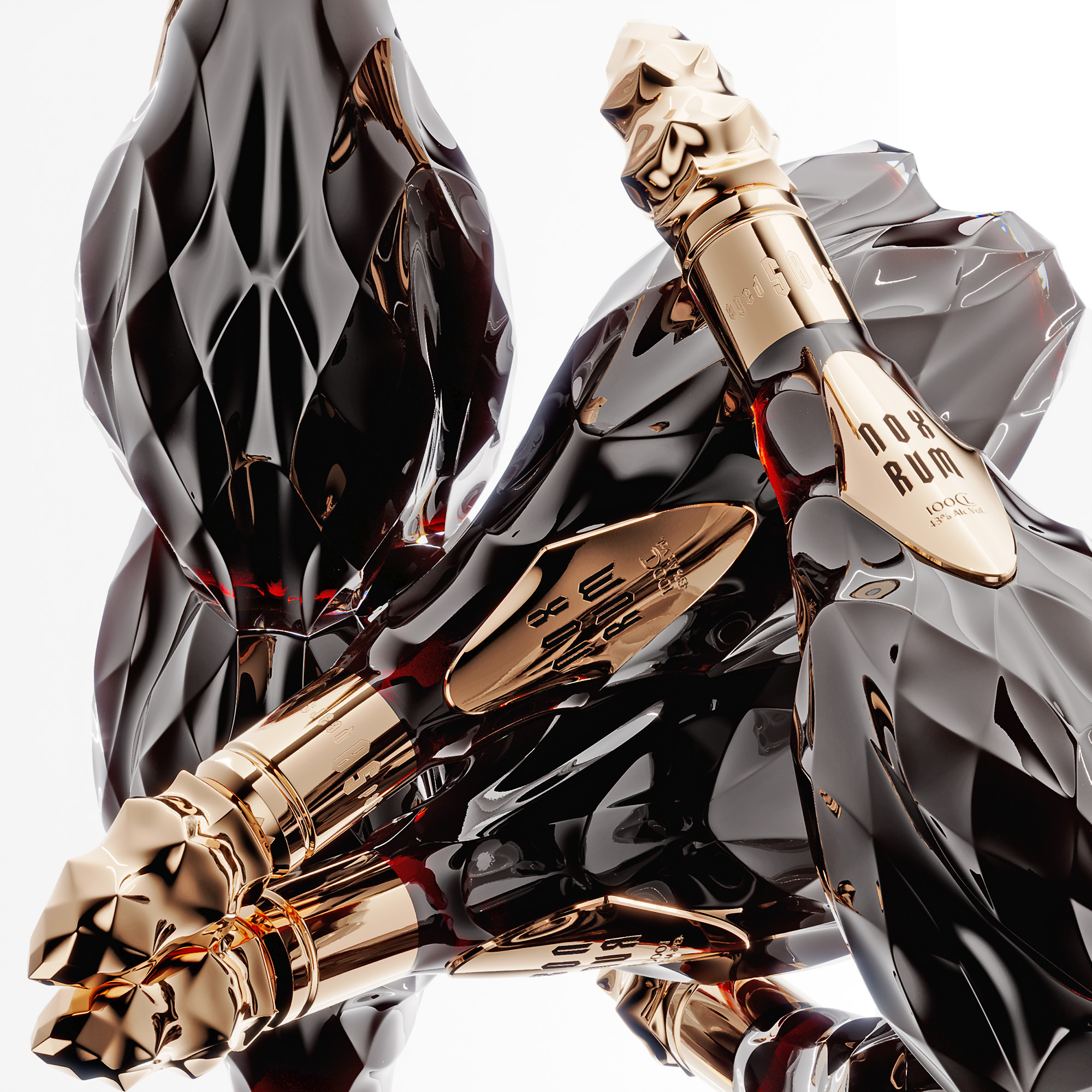 NOX RUM朗姆酒这样设计简约奢华(图4)