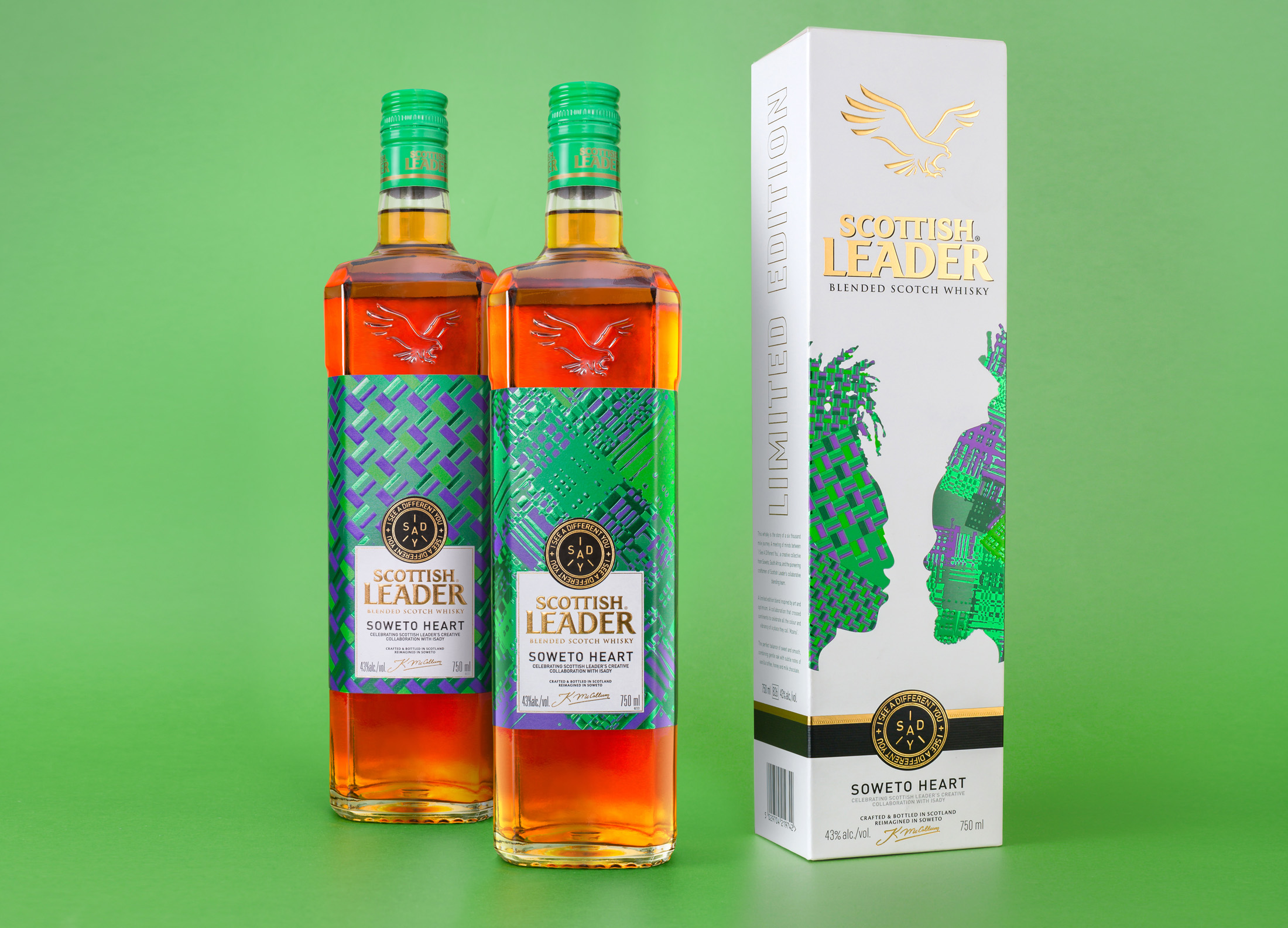 Scottish Leader威士忌限量版标签和礼品盒包装设计这样做(图2)