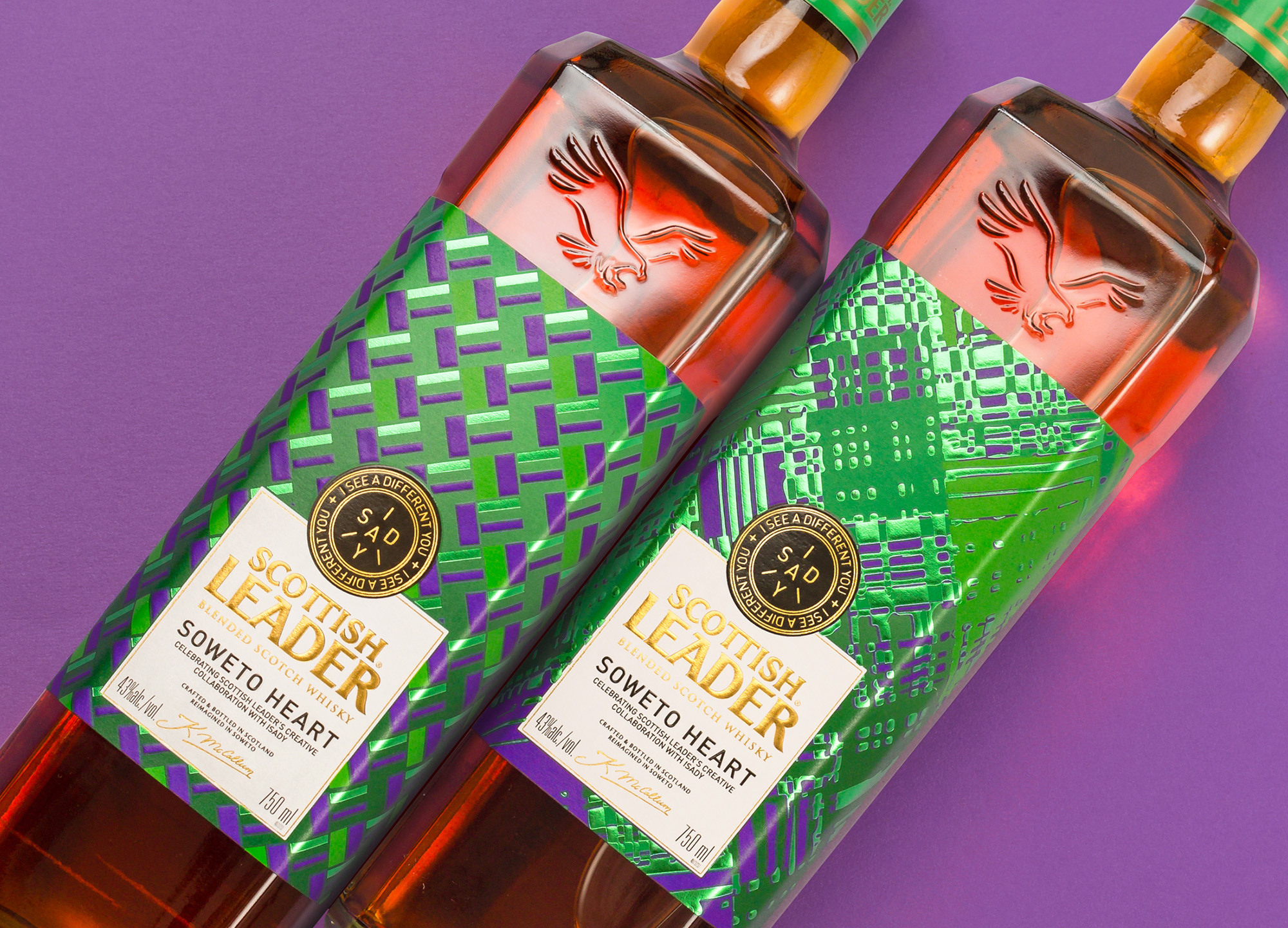 Scottish Leader威士忌限量版标签和礼品盒包装设计这样做(图1)