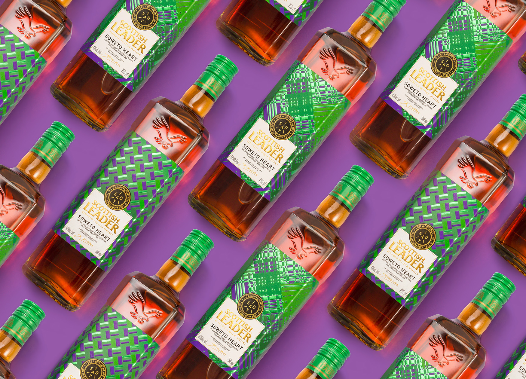 Scottish Leader威士忌限量版标签和礼品盒包装设计这样做(图5)