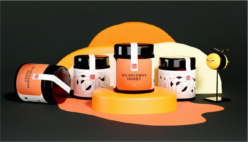 蜂蜜创意包装设计参考(图4)