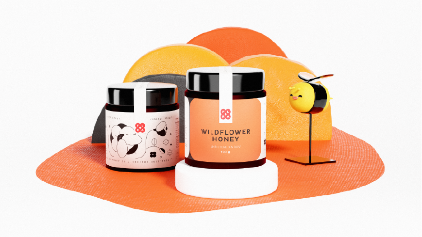 蜂蜜创意包装设计参考(图2)