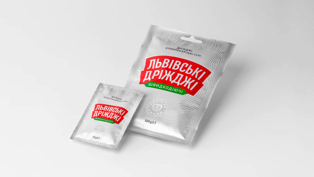 Lvivski Drizhdzhi酵母产品视觉包装设计(图1)