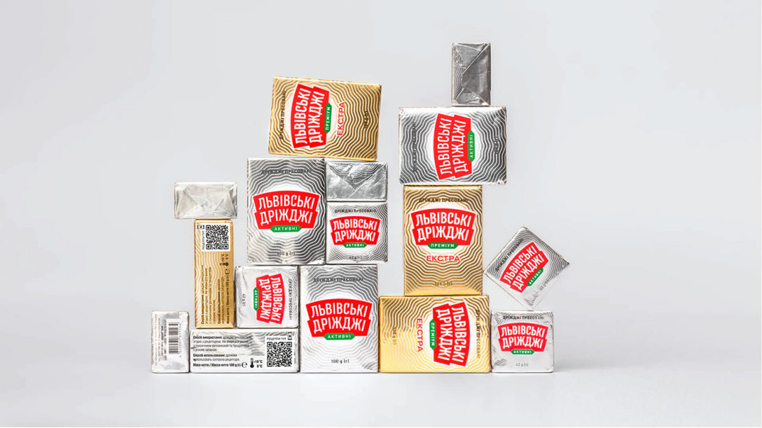Lvivski Drizhdzhi酵母产品视觉包装设计(图6)