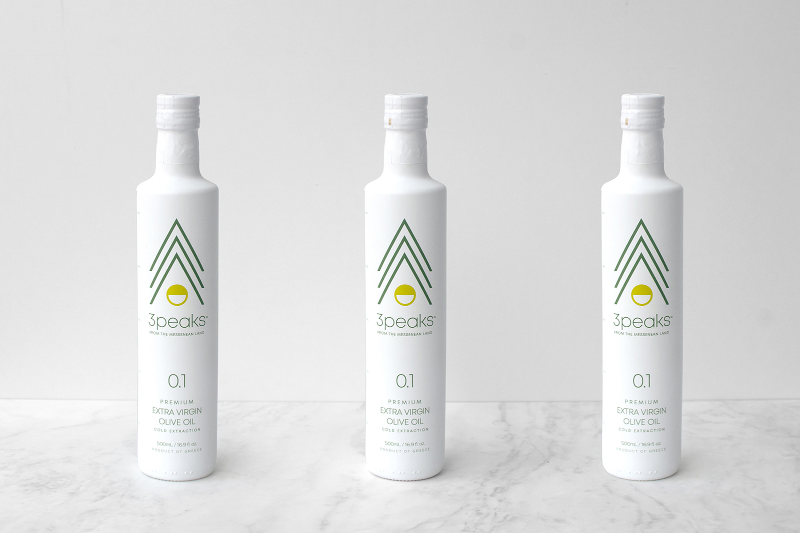 产自希腊的3 Peaks 特级初榨橄榄油包装设计(图6)