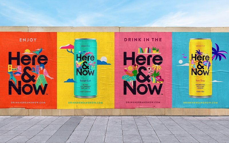 Here&Now系列冰茶和咖啡饮品创意包装(图4)