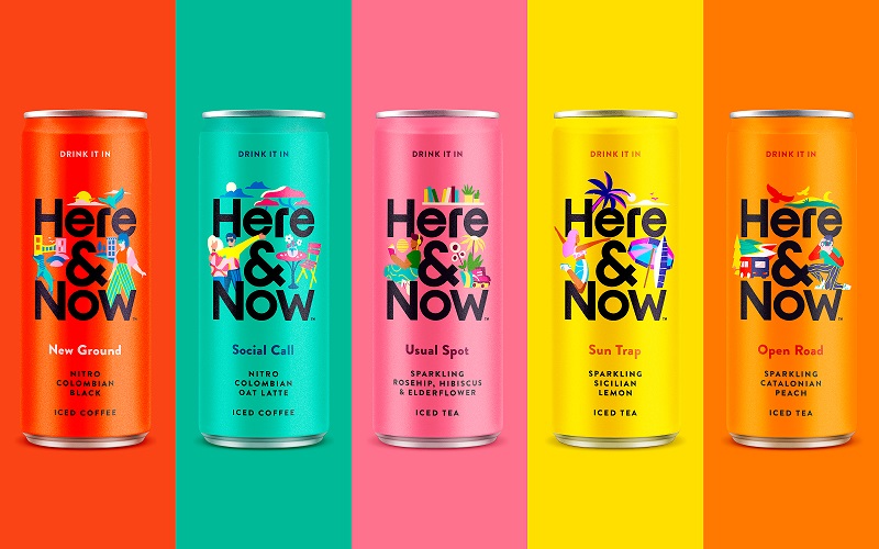 Here&Now系列冰茶和咖啡饮品创意包装(图3)