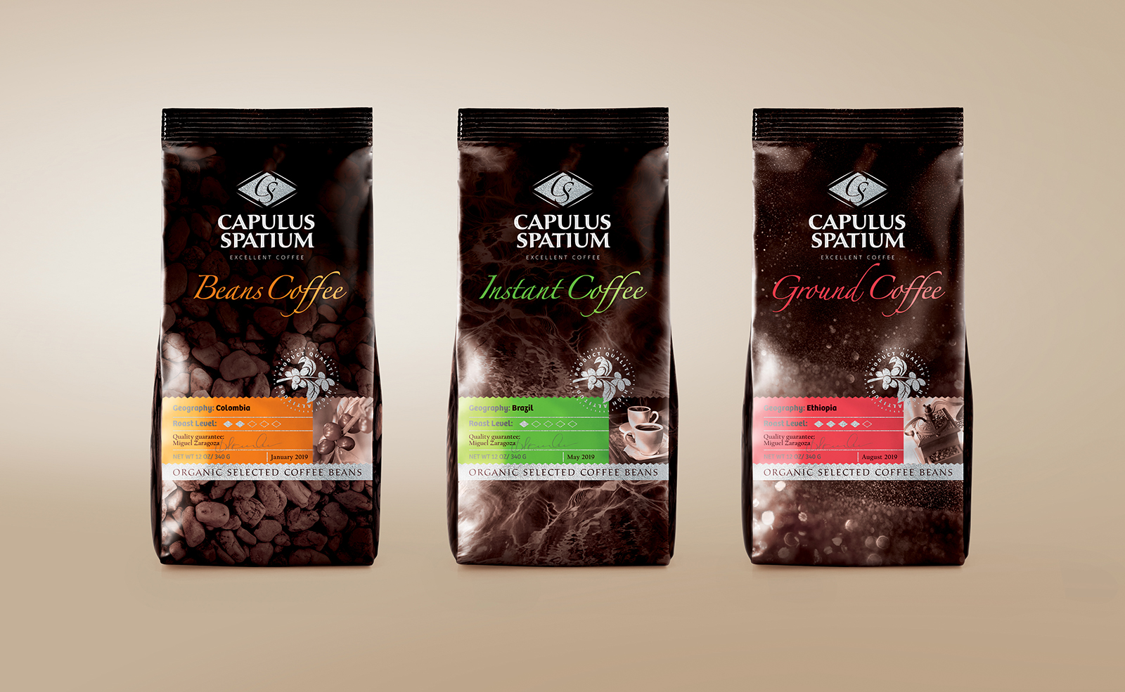 三款袋装咖啡创意包装设计欣赏(图1)