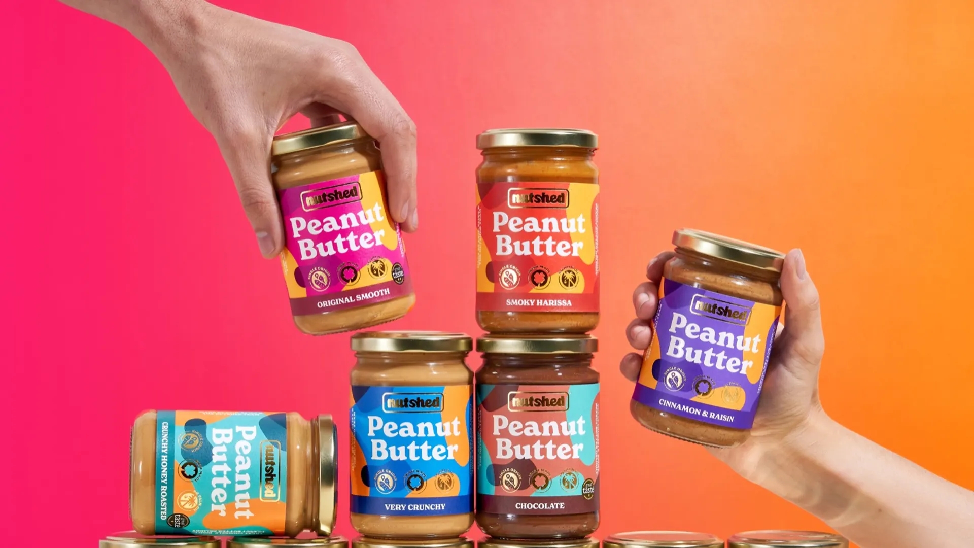 充满活力个性的坚果酱包装设计(图1) 充满活力个性的坚果酱包装设计(图1)