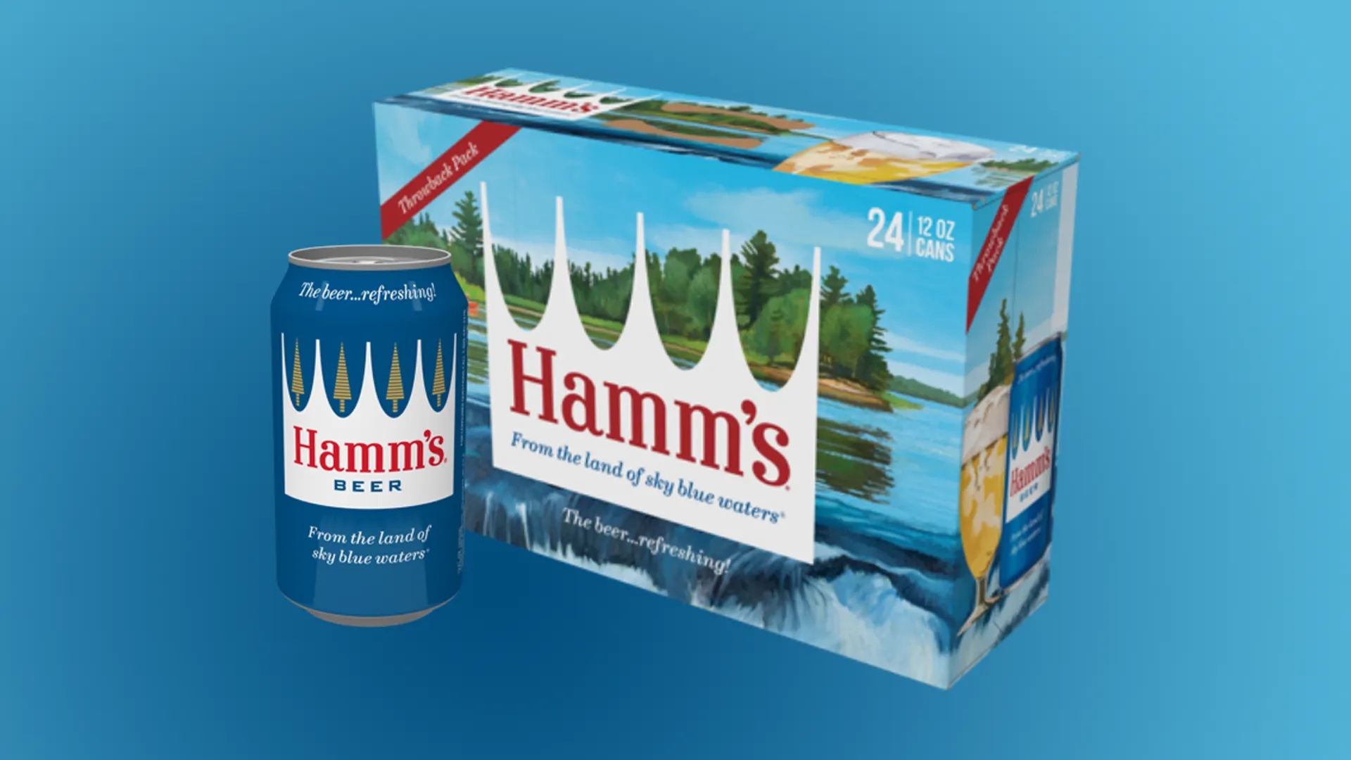 Hamms啤酒品牌视觉包装设计(图1)