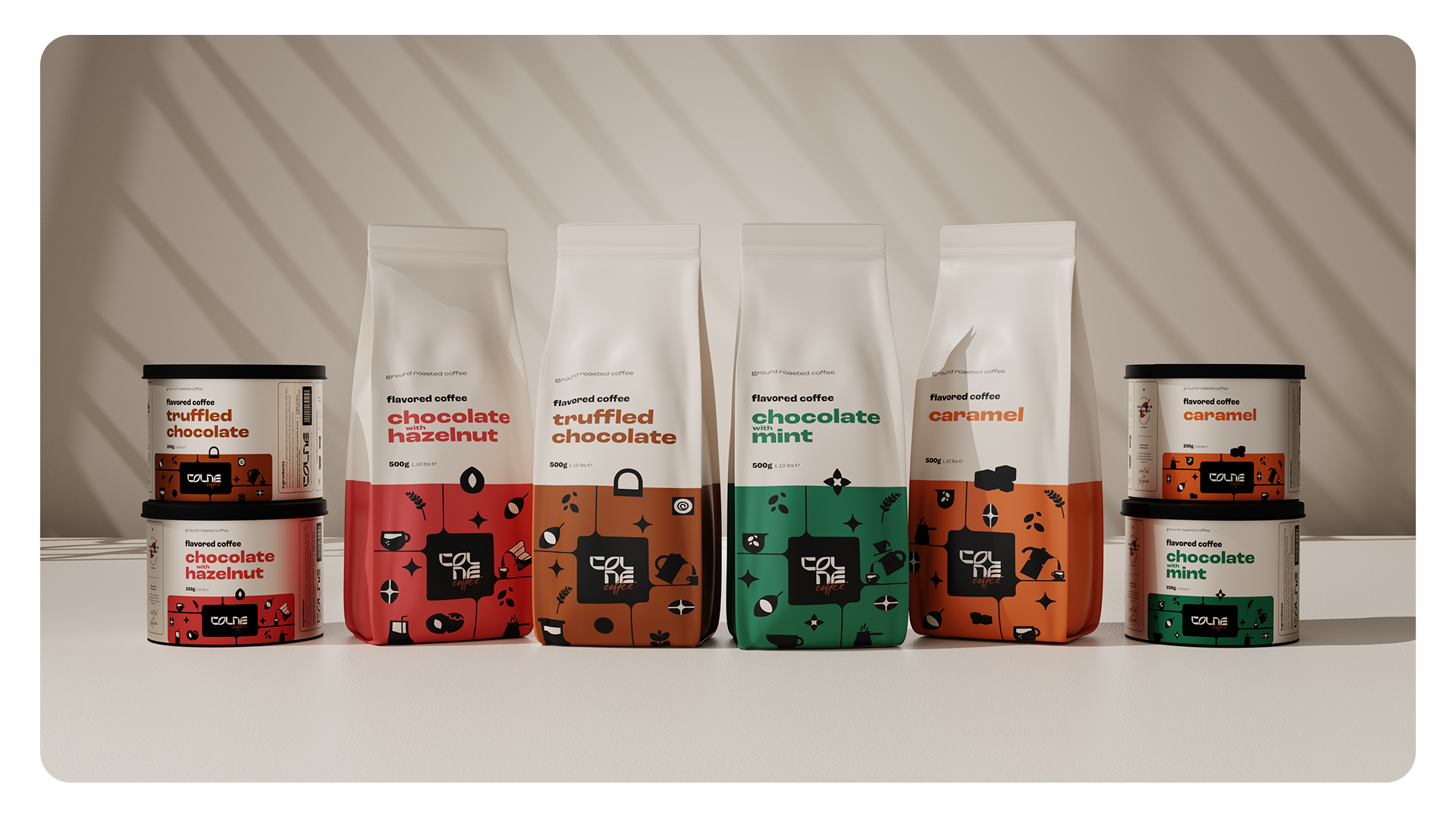 独特的巧克力风味咖啡包装这样设计(图2)