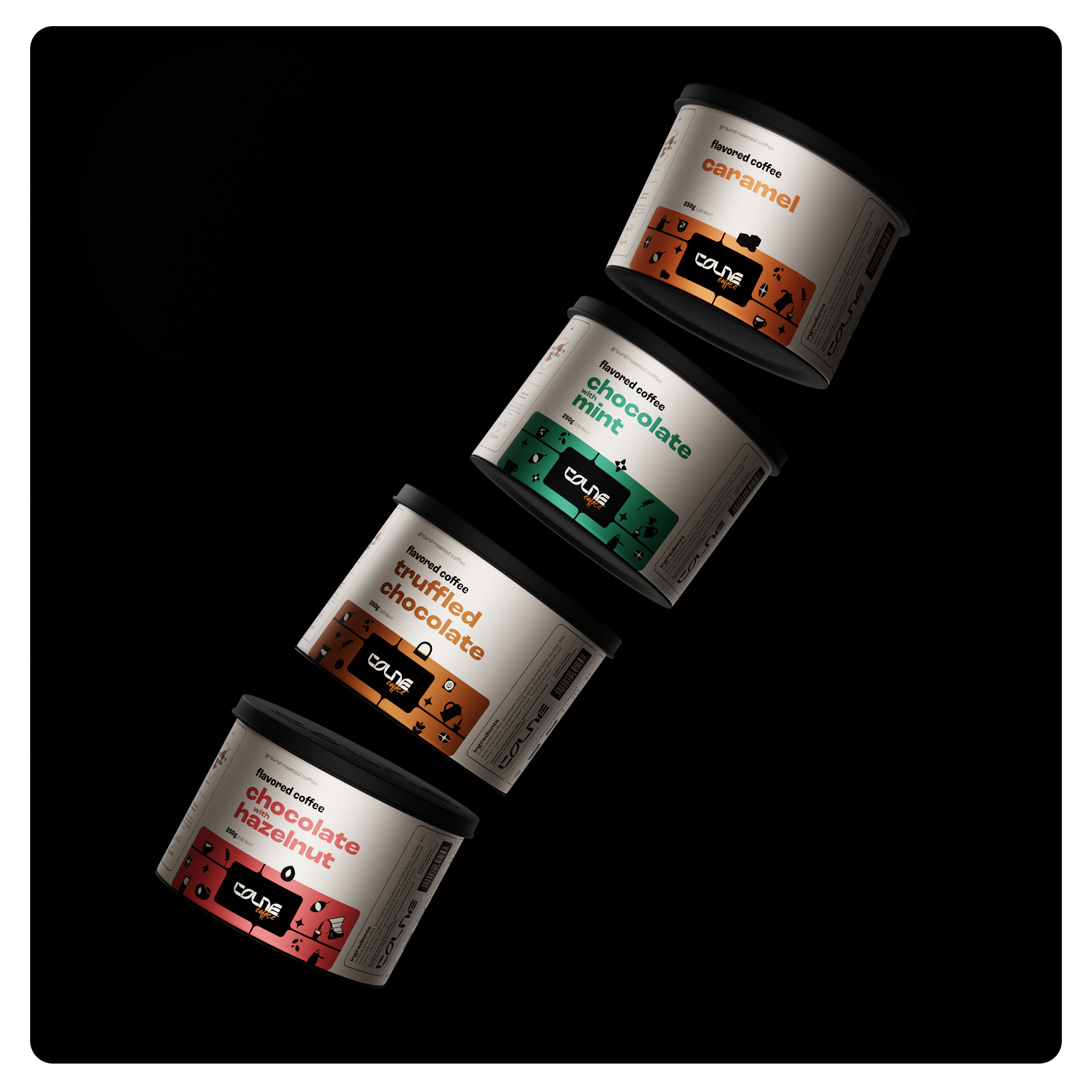 独特的巧克力风味咖啡包装这样设计(图6)