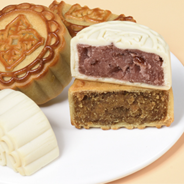 哆伊点 明月松间 广式月饼 6饼2味 390g 礼盒装包装礼盒产品包装创意设计欣赏(图5)