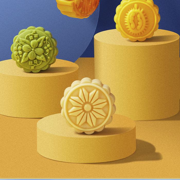 BESTORE 良品铺子 敦煌研究院联名 琼音珍果月 月饼 13饼7味 895g 礼盒装包装礼盒产品包装创意设计欣赏(图5)