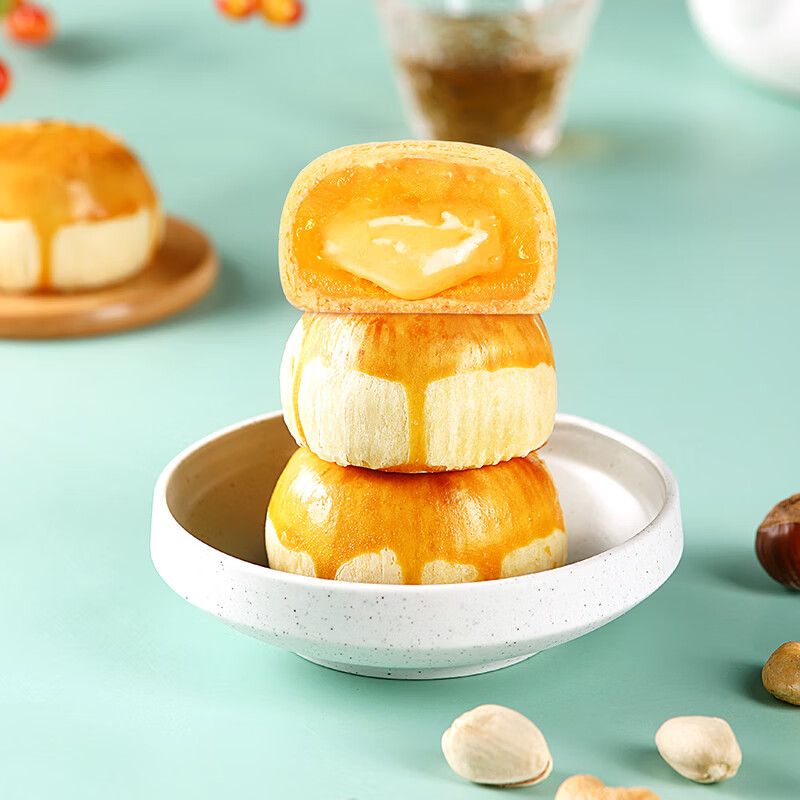 鲜品屋 鲜品花月 苏式月饼 8饼4味 520g包装礼盒产品包装创意设计欣赏(图3)