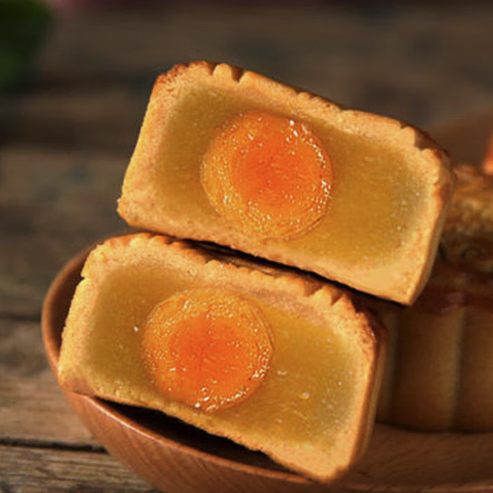 酥园康 广式月饼 莲蓉蛋黄味 26g*20袋包装礼盒产品包装创意设计欣赏(图3)