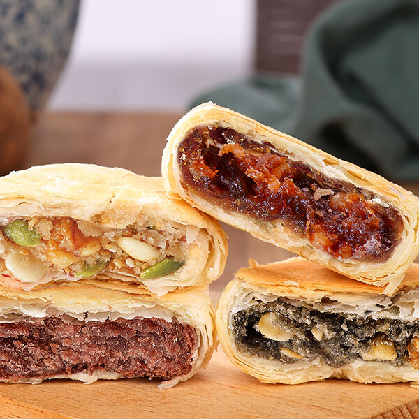 秋香 苏式月饼 24饼4味 1.2kg 礼盒装包装礼盒产品包装创意设计欣赏(图3)