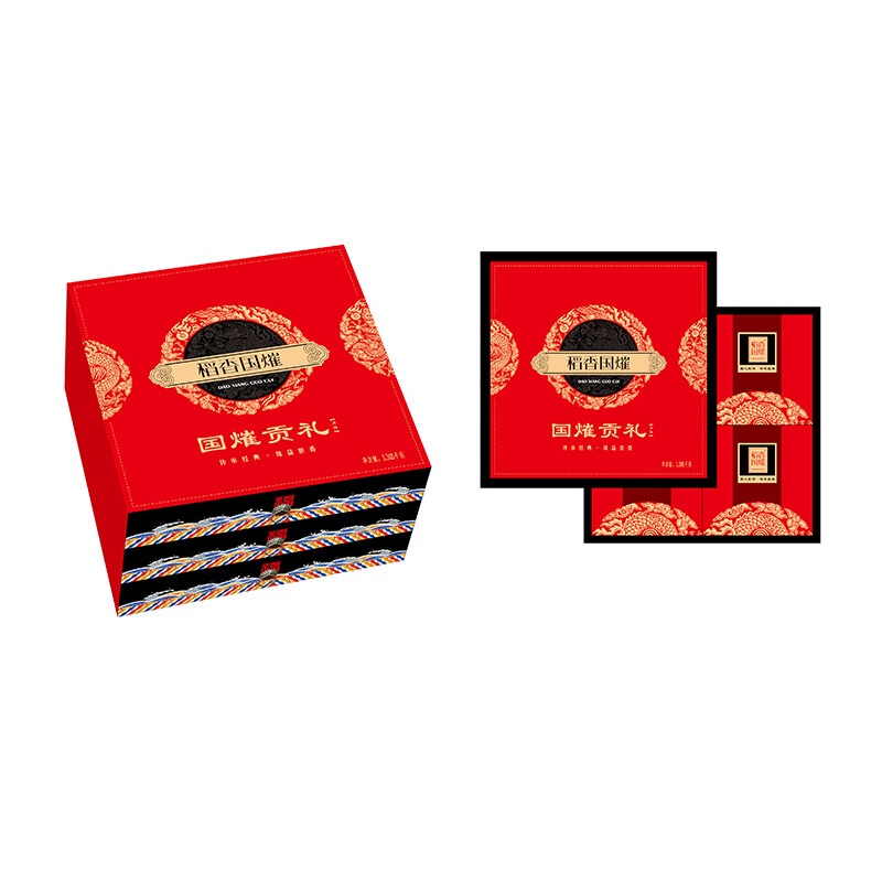 稻香国熣 国熣贡礼 月饼 9饼9味  1.305kg 礼盒装包装礼盒产品包装创意设计欣赏(图2)