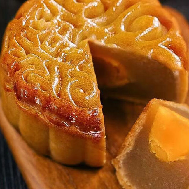 兴嘉华 迷你小广式月饼 莲蓉蛋黄味 26g*20袋包装礼盒产品包装创意设计欣赏(图3)